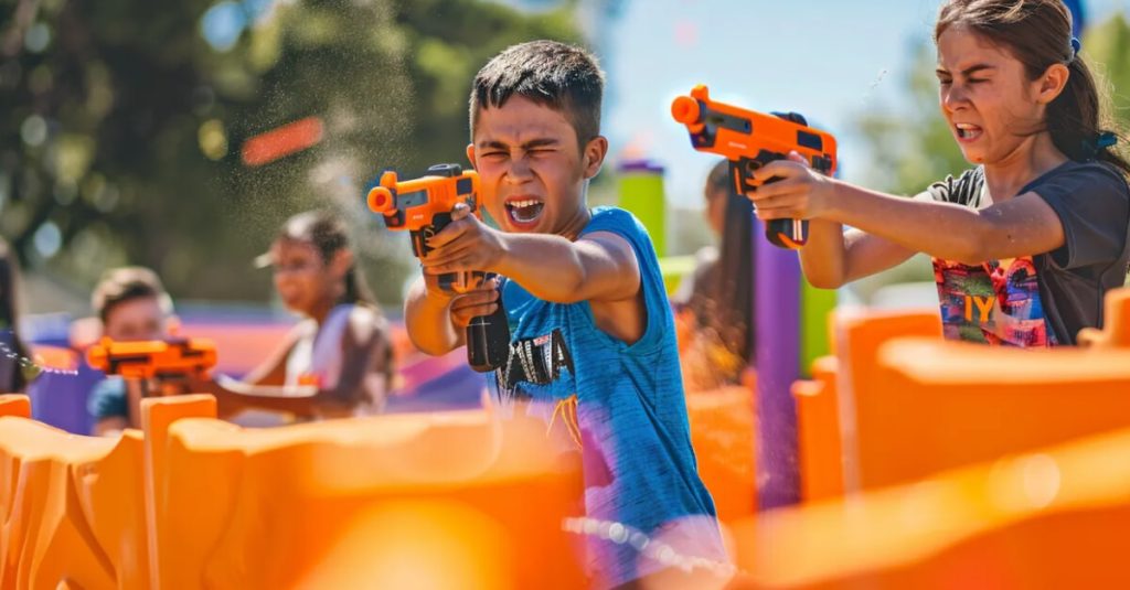 One Hour NERF Battle with access to ALL NERF Blasters